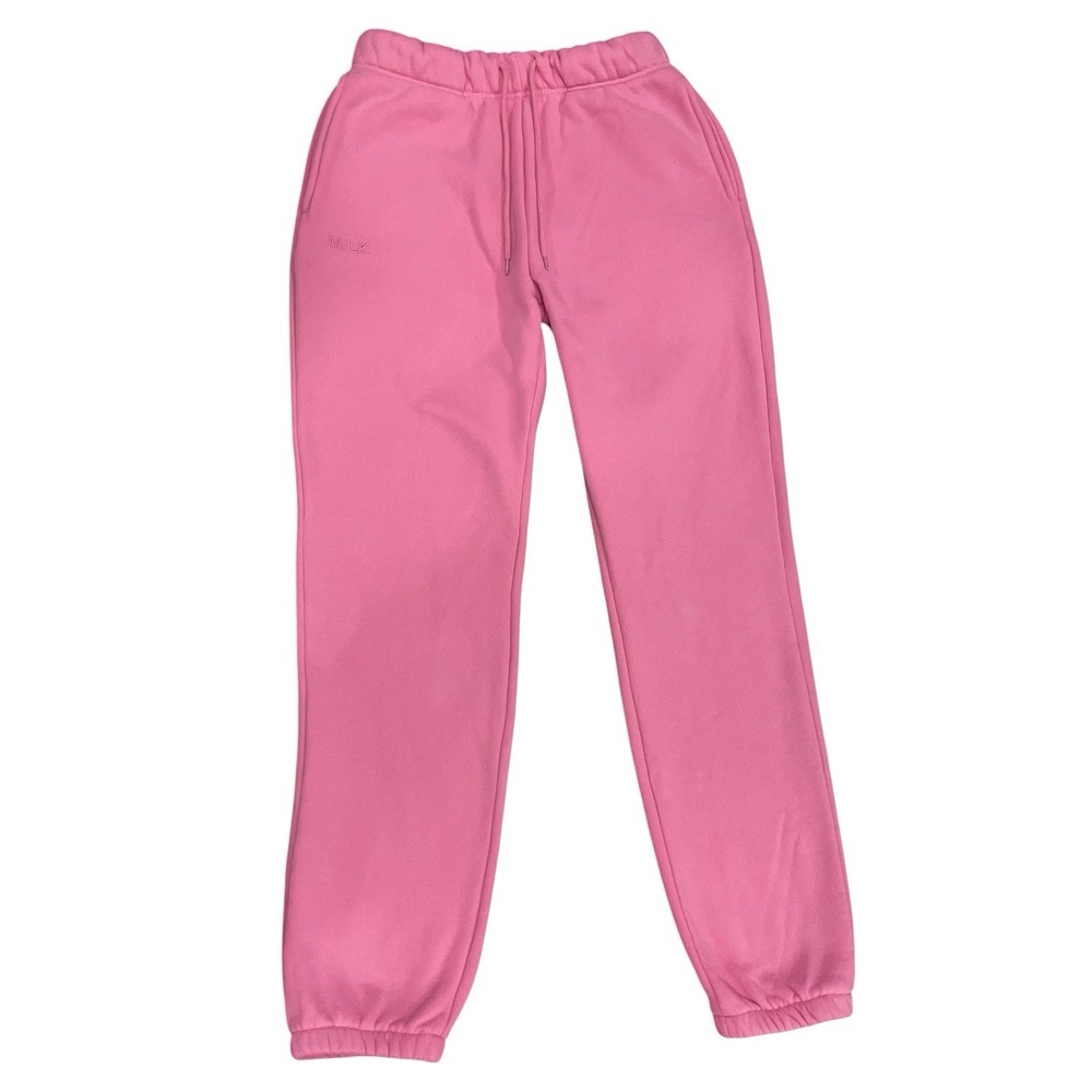 Milkstain Pink Fleece Sweatpants Joggers Womens Medium